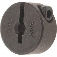 Value Collection - 3mm Bore, Steel, One Piece Clamp Collar - 11/16" Outside Diam - Benchmark Tooling