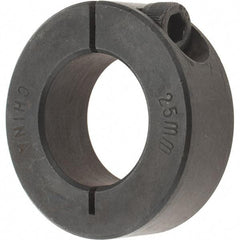 Value Collection - 25mm Bore, Steel, One Piece Clamp Collar - 1-7/8" Outside Diam - Benchmark Tooling