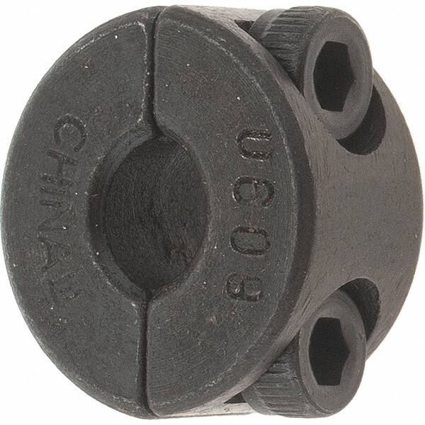 Value Collection - 6mm Bore, Steel, Two Piece Shaft Collar - 3/4" Outside Diam - Benchmark Tooling
