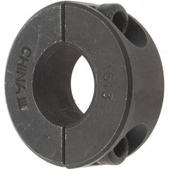 Value Collection - 15mm Bore, Steel, Two Piece Shaft Collar - 1-3/8" Outside Diam - Benchmark Tooling