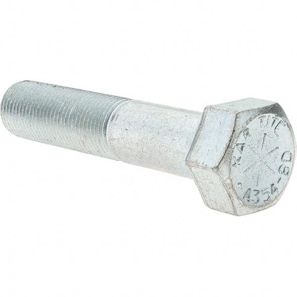 Value Collection - 5/8-18 UNF, 3" Length Under Head Hex Head Cap Screw - Partially Threaded, Grade 8 Alloy Steel, Zinc-Plated Finish, 15/16" Hex - Benchmark Tooling