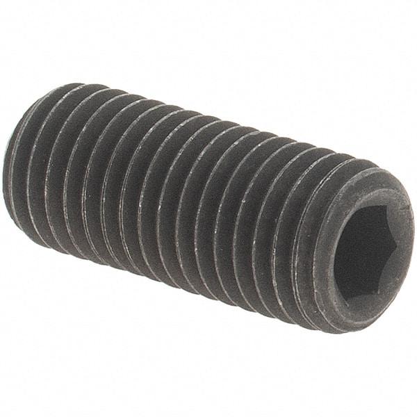 Value Collection - 5/16-24 UNF, 3/4" OAL, Cup Point Set Screw - Grade 8 Alloy Steel, 5/32" Key - Benchmark Tooling