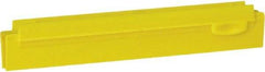 Vikan - 10" Rubber Blade Squeegee Refill - Double Edge, Yellow, Plastic Holder - Benchmark Tooling