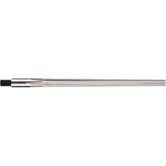 DORMER - 9/64" Diam, 3.63mm Diam Straight Shank, 48mm Flute, Taper Pin Reamer - Benchmark Tooling