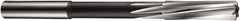 DORMER - 2.04mm Cobalt 4 Flute Chucking Reamer - Spiral Flute, 2mm Straight Shank, 11mm Flute Length, 49mm OAL - Benchmark Tooling