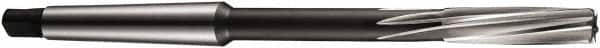 DORMER - 48mm Cobalt 12 Flute Chucking Reamer - Spiral Flute, 4MT Morse Taper Shank, 86mm Flute Length, 344mm OAL - Benchmark Tooling