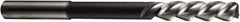 DORMER - 12mm Cobalt 3 Flute Chucking Reamer - Spiral Flute, 10mm Straight Shank, 44mm Flute Length, 151mm OAL - Benchmark Tooling
