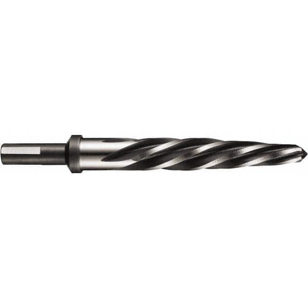 DORMER - 3/8" Reamer Diam, 1/2" Diam Straight Shank, 3-5/8" Flute, Car Reamer - Benchmark Tooling