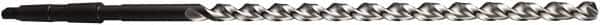 DORMER - 21mm, 2MT 130° Point High Speed Steel Taper Shank Drill Bit - Bright/Oxide Finish, 325mm Flute Length, 490mm OAL, Parabolic Flute, Series A952 - Benchmark Tooling