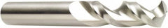 DORMER - 47/64" 130° Parabolic Flute Cobalt Screw Machine Drill Bit - Bright Finish, Right Hand Cut, 79mm Flute Length, 127mm OAL, PFX Point, Straight Shank - Benchmark Tooling