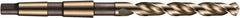 DORMER - 15.75mm, 2MT 118° Point Cobalt Taper Shank Drill Bit - Bright Finish, 120mm Flute Length, 218mm OAL, Spiral Flute, Series A730 - Benchmark Tooling