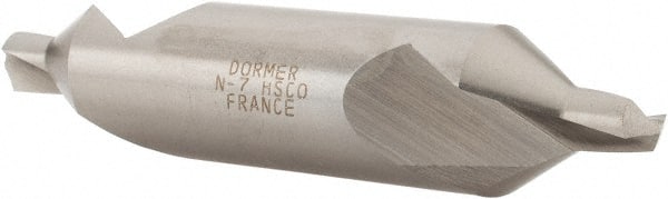 DORMER - #7 60° Incl Angle Cobalt Combo Drill & Countersink - Benchmark Tooling