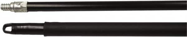 Weiler - 60 x 15/16" Metal Squeegee Handle - Threaded Connection, Black - Benchmark Tooling