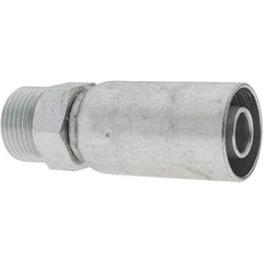 Value Collection - Male Steel Hydraulic Hose Male Rigid Fitting - -10 Hose Size, 5/8" Hose Diam - Benchmark Tooling