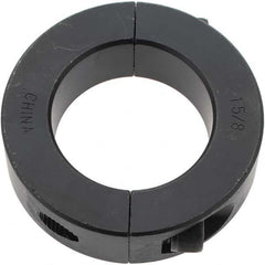 Value Collection - 1-5/8" Bore, Steel, Two Piece Shaft Collar - 2-5/8" Outside Diam, 11/16" Wide - Benchmark Tooling