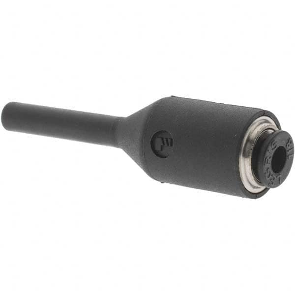 Parker - 1/8" Tube Outside Diam, Plastic Push-to-Connect Tube Stem Adapter - 290 Max psi - Benchmark Tooling
