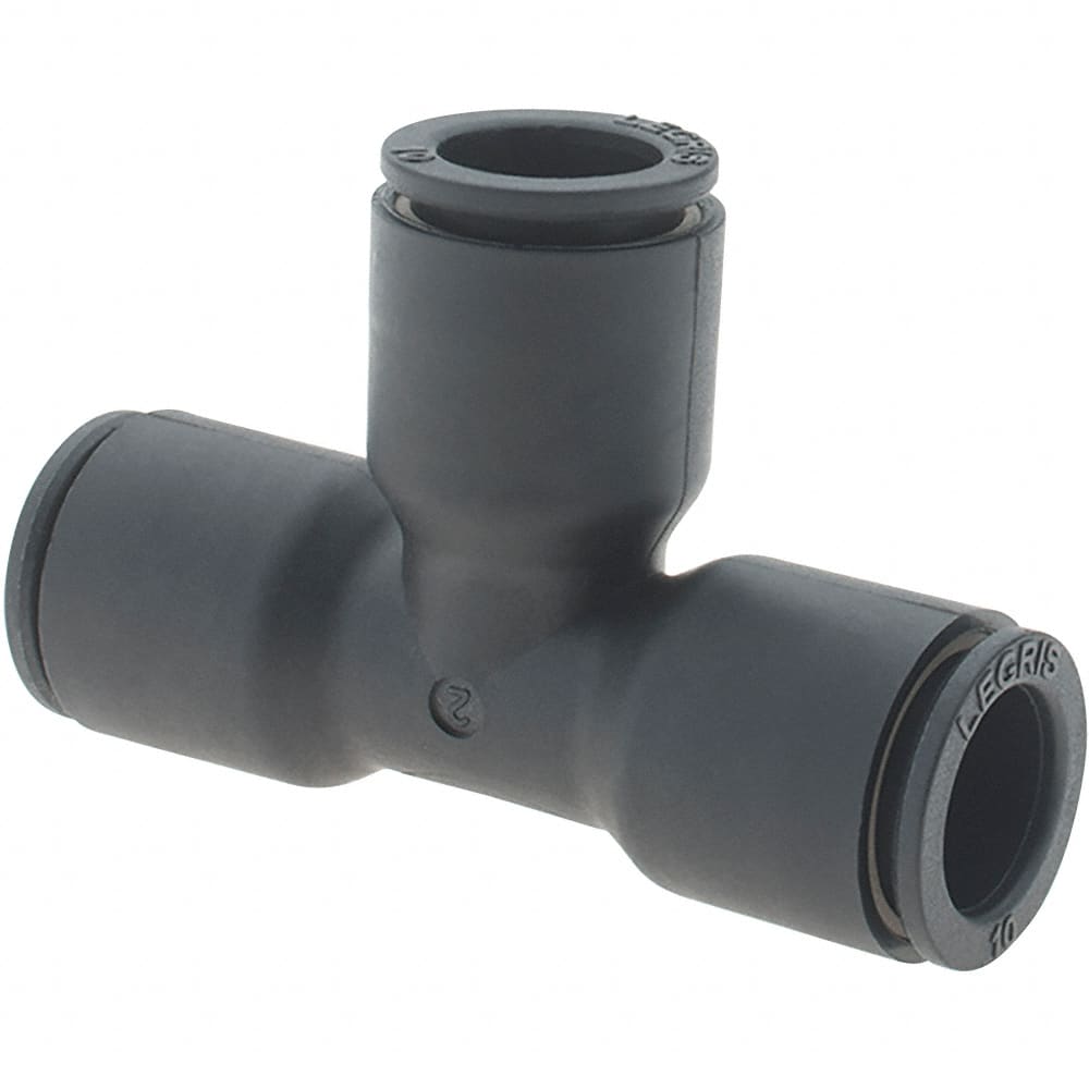 Parker - 10mm Outside Diam, Nylon Push-to-Connect Tube Union Tee - 290 Max psi - Benchmark Tooling