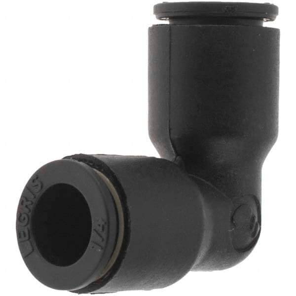 Parker - 1/4" Outside Diam, 1/4 Thread, Push-to-Connect Union Elbow - Benchmark Tooling