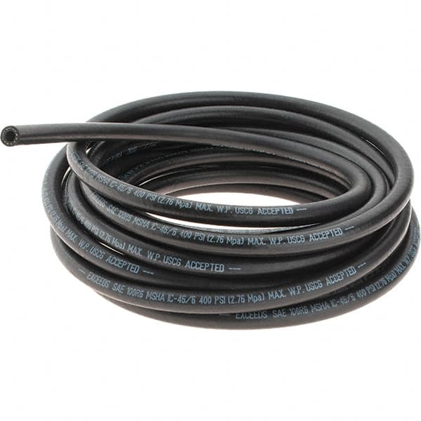 Value Collection - -4 Hose Size, 1/4" ID x 1/2" OD, 400 psi Work Pressure Hydraulic Hose - 2-1/2" Radius, Nitrile - Benchmark Tooling