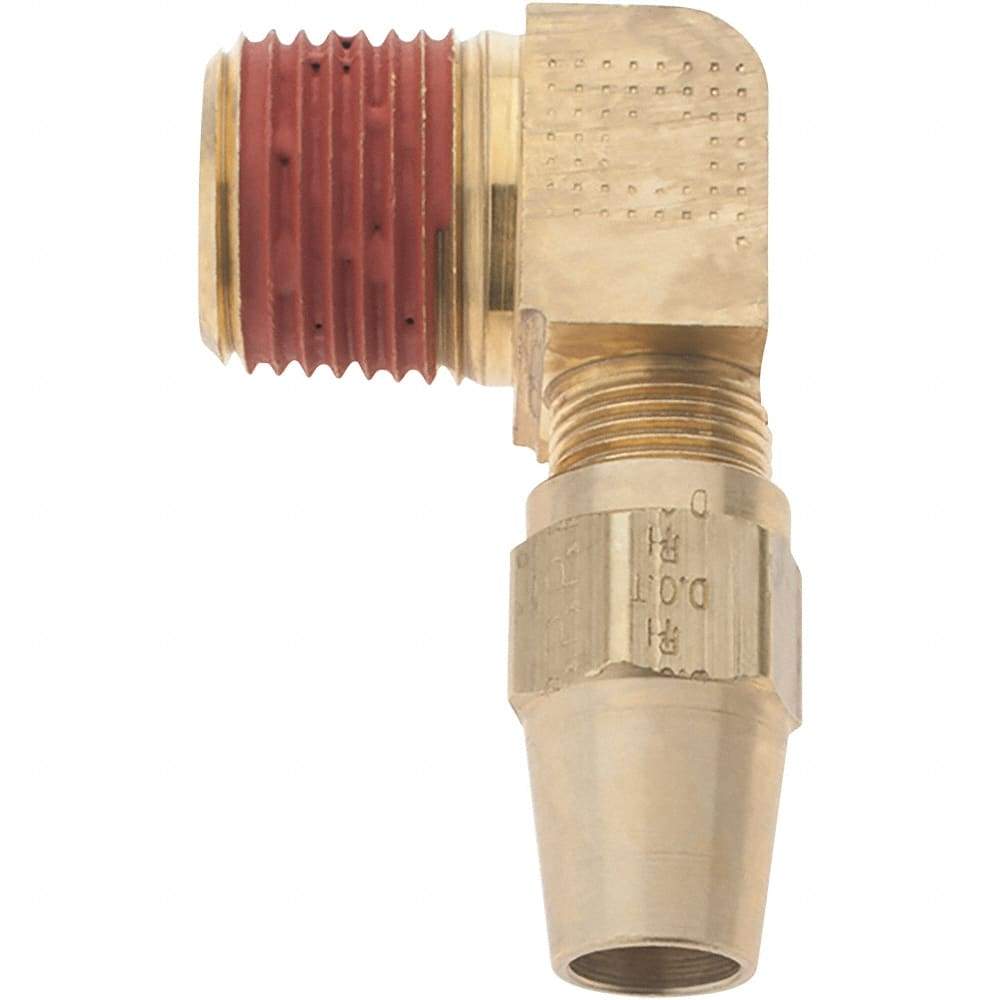 Parker - 3/8" OD, Brass Male Elbow - 400 Max Working psi, - Benchmark Tooling