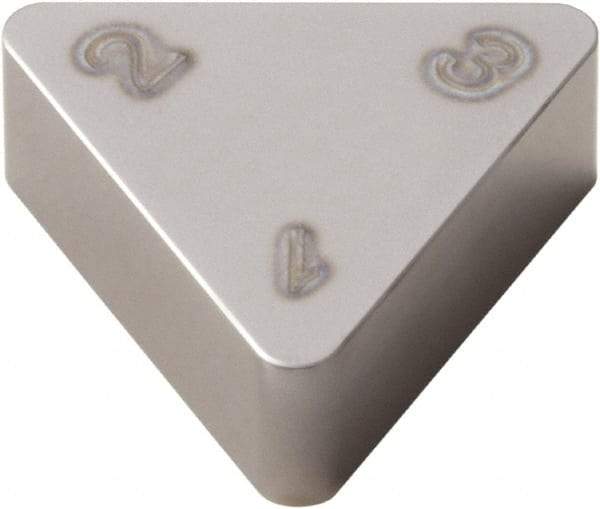 Seco - TPGN222 S Grade CBN010 PCBN Turning Insert - 60° Triangle, 1/4" Inscr Circle, 1/8" Thick, 1/32" Corner Radius - Benchmark Tooling