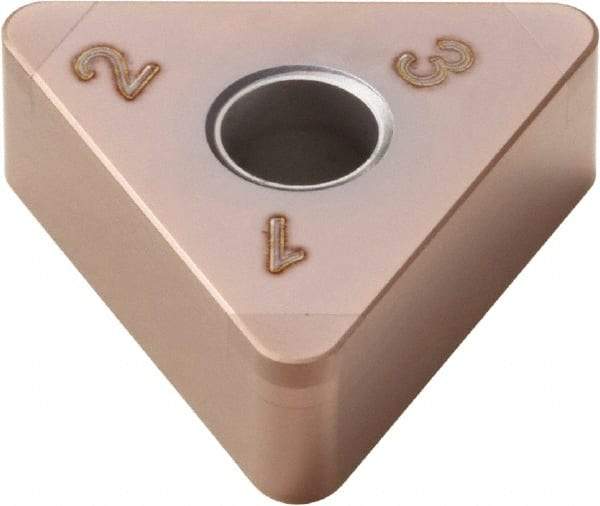 Seco - TNGA332 Grade CBN010 PCBN Turning Insert - Uncoated, 60° Triangle, 3/8" Inscr Circle, 3/16" Thick, 1/32" Corner Radius - Benchmark Tooling