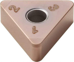 Seco - TNGA332 Grade CBN010 PCBN Turning Insert - Uncoated, 60° Triangle, 3/8" Inscr Circle, 3/16" Thick, 1/32" Corner Radius - Benchmark Tooling