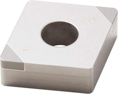 Seco - CNGA432 WZ-U Grade CBN010 Carbide Turning Insert - 80° Diamond, 1/2" Inscr Circle, 3/16" Thick, 1/32" Corner Radius - Benchmark Tooling