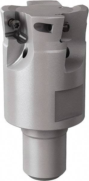 Seco - 32mm Cut Diam, 6mm Max Depth of Cut, Indexable Plunge End Mill - M16 Modular Connection, Multiple Insert Styles, R217.79 Toolholder Style, Through Coolant, Series Turbo 10 - Benchmark Tooling