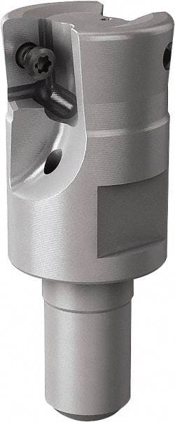 Seco - 20mm Cut Diam, 6mm Max Depth of Cut, Indexable Plunge End Mill - M10 Modular Connection, Multiple Insert Styles, R217.79 Toolholder Style, Through Coolant, Series Turbo 10 - Benchmark Tooling