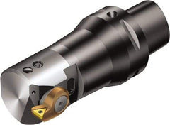 Sandvik Coromant - Right Hand Cut, 86mm Min Bore Diam, Steel Modular Boring Cutting Unit Head - 3" Max Bore Depth, Through Coolant, Compatible with TCMT 221825..TC-Cx (1) - Benchmark Tooling