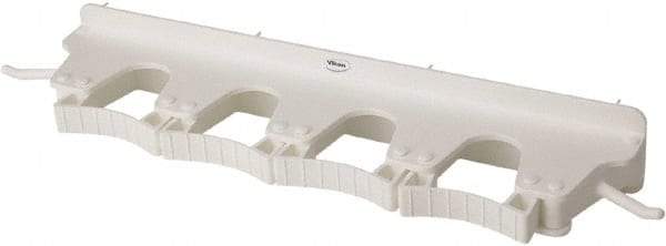 Vikan - 22 Lb Capacity, 3-5/32" Projection, Polypropylene/Rubber Wall Strip Organizer - 15-1/2" OAL - Benchmark Tooling