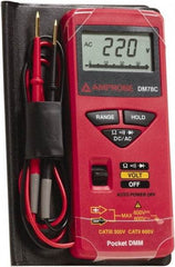 Amprobe - 3156830, CAT II, CAT 0, 600 VAC/VDC, Digital Average Responding Multimeter - 32 mOhm, Measures Voltage, Resistance - Benchmark Tooling