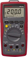 Amprobe - 4018651, CAT III, 600 VAC/VDC, Digital Average Responding Multimeter - 40 mOhm, Measures Voltage, Capacitance, Current, Frequency, Resistance, Temperature - Benchmark Tooling