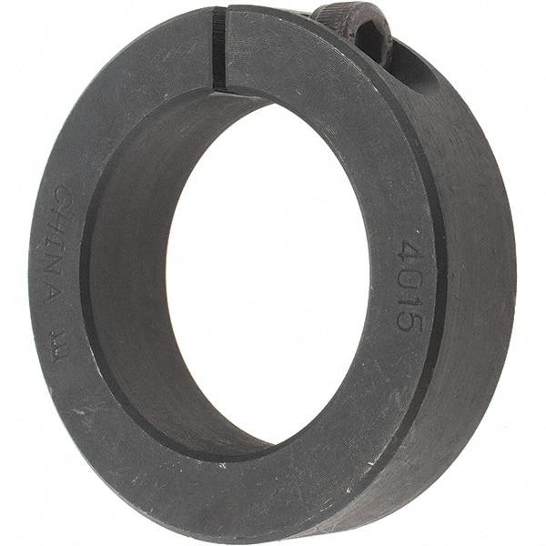 Value Collection - 40mm Bore, Steel, One Piece Clamp Collar - 2-3/8" Outside Diam - Benchmark Tooling
