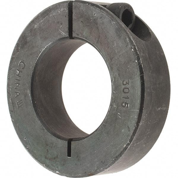 Value Collection - 30mm Bore, Steel, One Piece Clamp Collar - 2-1/8" Outside Diam - Benchmark Tooling