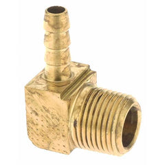 Parker - 3/8 MNPT Thread Hose Barb x Male NPT 90° Elbow - Benchmark Tooling