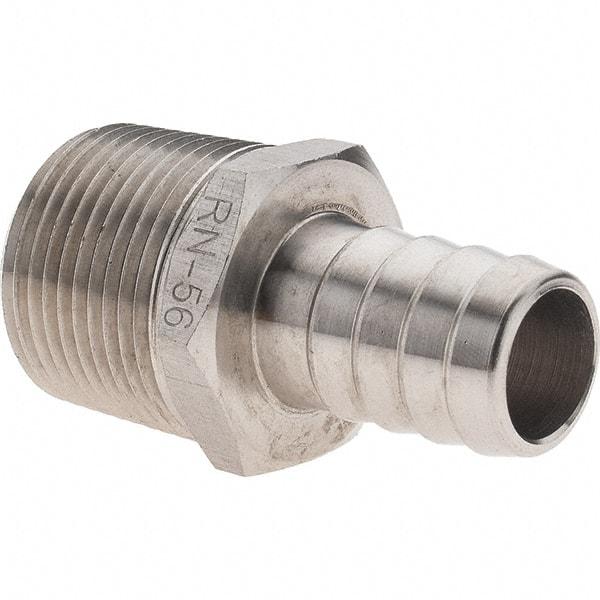 Value Collection - 3/4 MNPT Thread Barb x NPT Hose Insert - 5/8" ID Hose, Stainless Steel - Benchmark Tooling