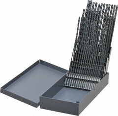 Chicago-Latrobe - 118° Point, Oxide Finish, High Speed Steel Taper Length Drill Bit Set - Benchmark Tooling