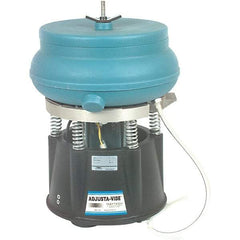 Raytech - 0.35 Cu Ft, 1 hp, Dry Operation Vibratory Tumbler - Flow Through Drain, Tilt Feature - Benchmark Tooling