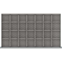 LISTA - 28-Compartment Drawer Divider Layout for 3.15" High Drawers - Benchmark Tooling