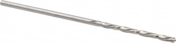 Chicago-Latrobe - 1/16" 118° High Speed Steel Jobber Drill - Bright Finish, Left Hand Cut, Spiral Flute, Straight Shank, 1-7/8" OAL, Standard Point - Benchmark Tooling