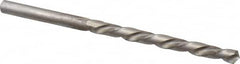 Chicago-Latrobe - #8 118° High Speed Steel Jobber Drill - Bright Finish, Left Hand Cut, Spiral Flute, Straight Shank, 3-5/8" OAL, Standard Point - Benchmark Tooling