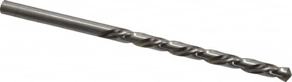 Chicago-Latrobe - #21 118° High Speed Steel Jobber Drill - Bright Finish, Left Hand Cut, Spiral Flute, Straight Shank, 3-1/2" OAL, Standard Point - Benchmark Tooling