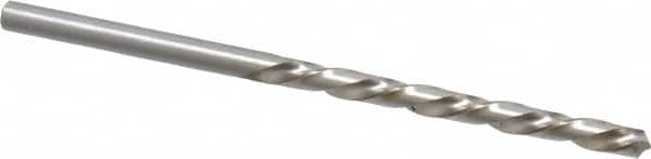 Chicago-Latrobe - #27 118° High Speed Steel Jobber Drill - Bright Finish, Left Hand Cut, Spiral Flute, Straight Shank, 3" OAL, Standard Point - Benchmark Tooling