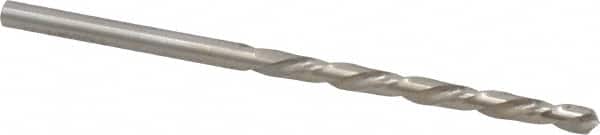 Chicago-Latrobe - #28 118° High Speed Steel Jobber Drill - Bright Finish, Left Hand Cut, Spiral Flute, Straight Shank, 2-7/8" OAL, Standard Point - Benchmark Tooling