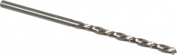 Chicago-Latrobe - #34 118° High Speed Steel Jobber Drill - Bright Finish, Left Hand Cut, Spiral Flute, Straight Shank, 2-5/8" OAL, Standard Point - Benchmark Tooling