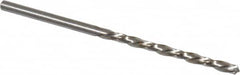 Chicago-Latrobe - #34 118° High Speed Steel Jobber Drill - Bright Finish, Left Hand Cut, Spiral Flute, Straight Shank, 2-5/8" OAL, Standard Point - Benchmark Tooling