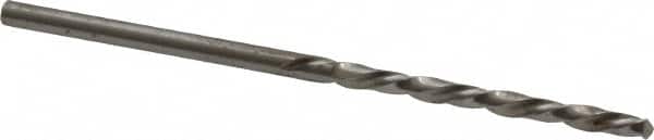 Chicago-Latrobe - #44 118° High Speed Steel Jobber Drill - Bright Finish, Left Hand Cut, Spiral Flute, Straight Shank, 2-1/8" OAL, Standard Point - Benchmark Tooling