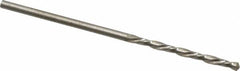 Chicago-Latrobe - #52 118° High Speed Steel Jobber Drill - Bright Finish, Left Hand Cut, Spiral Flute, Straight Shank, 1-7/8" OAL, Standard Point - Benchmark Tooling